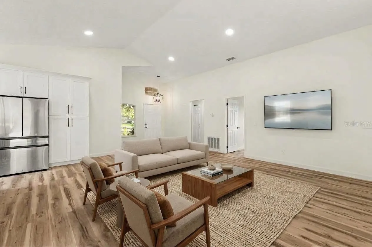 Open floor plan with brand new luxury Plank vinyl flooring throughout