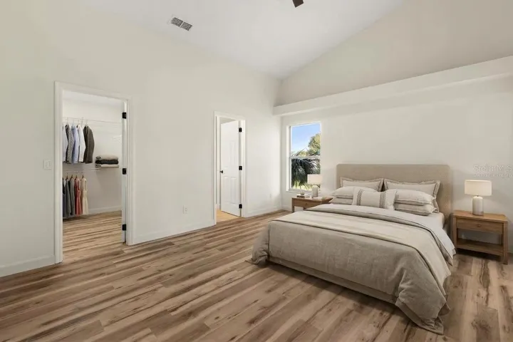 Primary bedroom Virtually staged