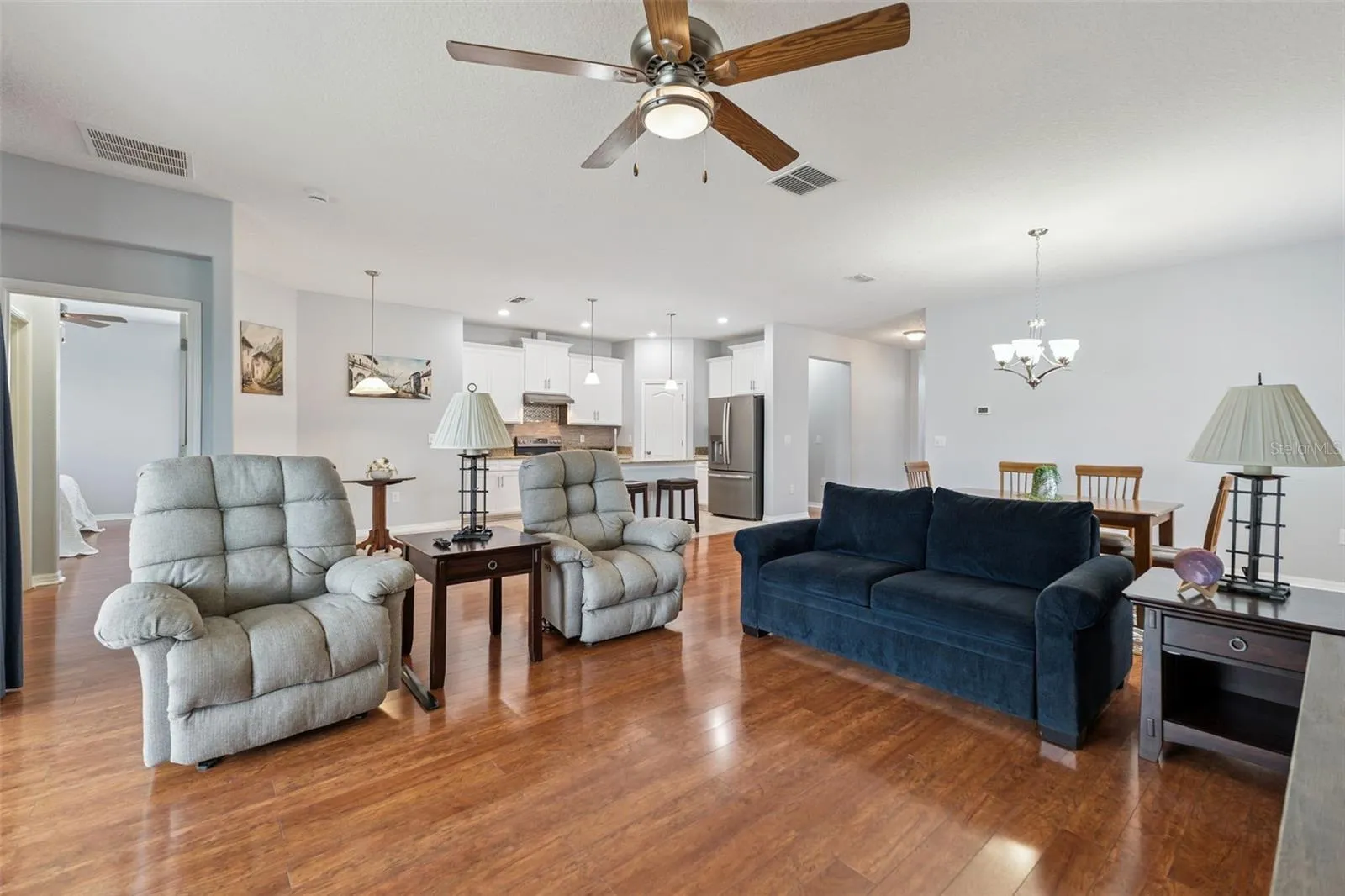 Wood Laminate Flooring throughout the main living areas