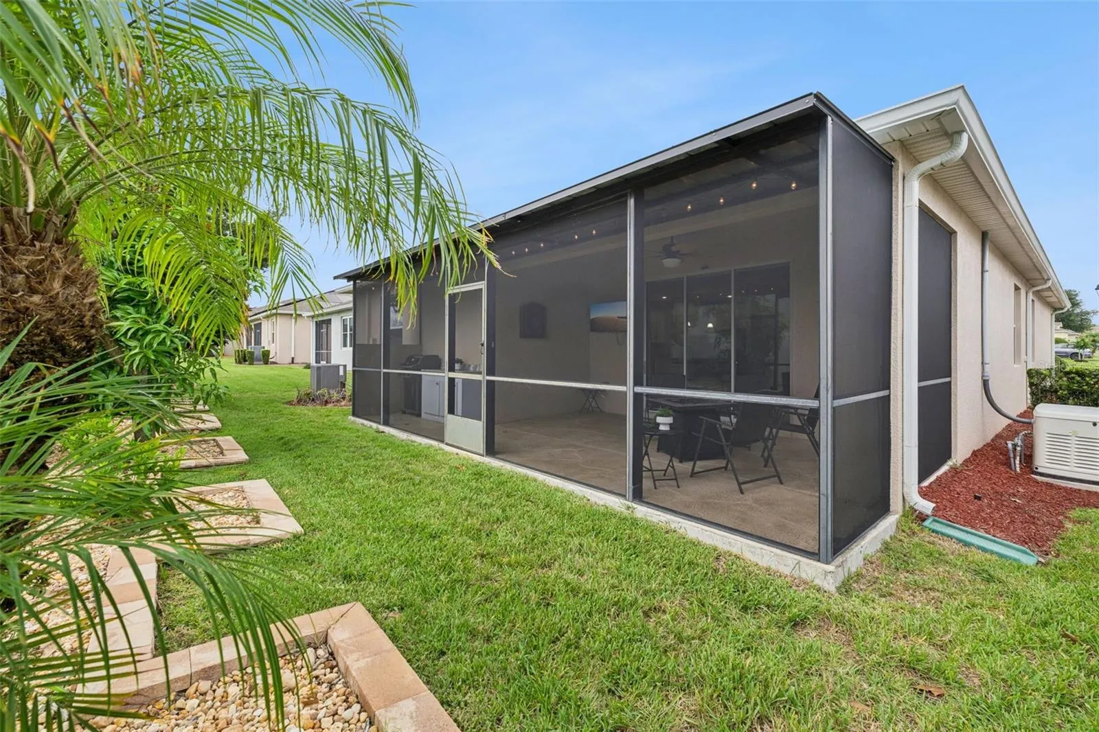 property features irrigation system and a whole house generator