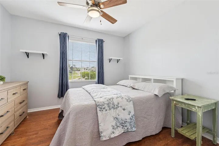 Bedroom #3 offers wood laminate flooring