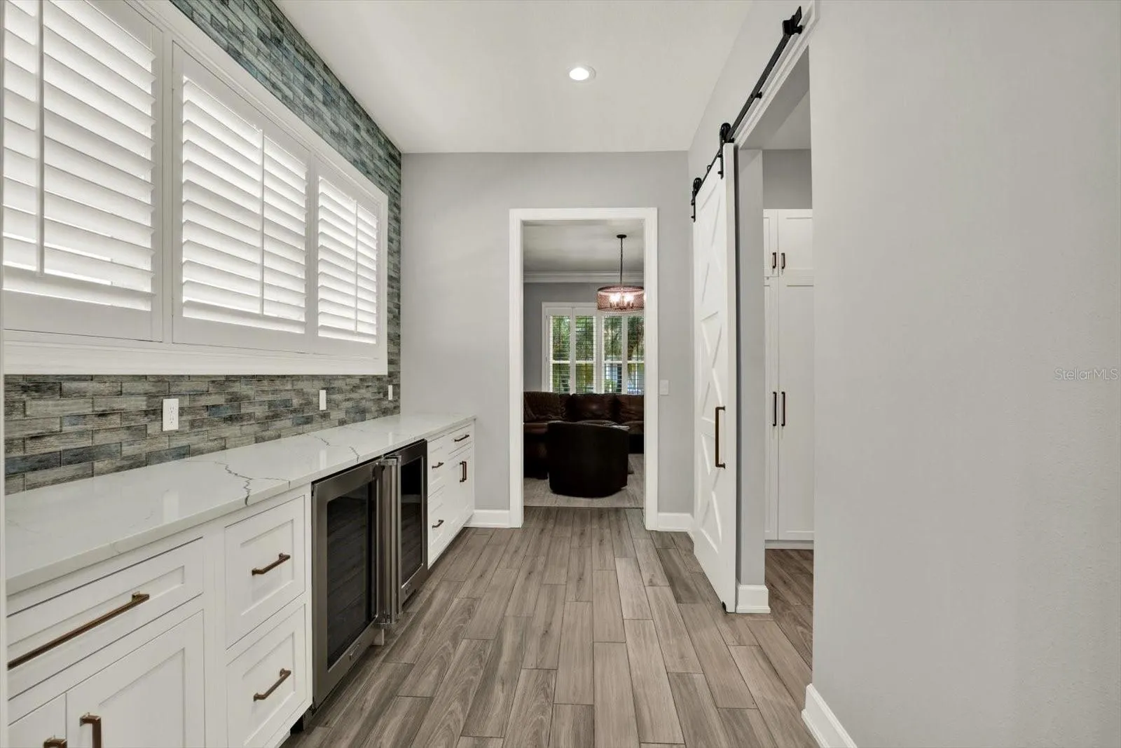 Butlers Pantry between kitchen and dining room