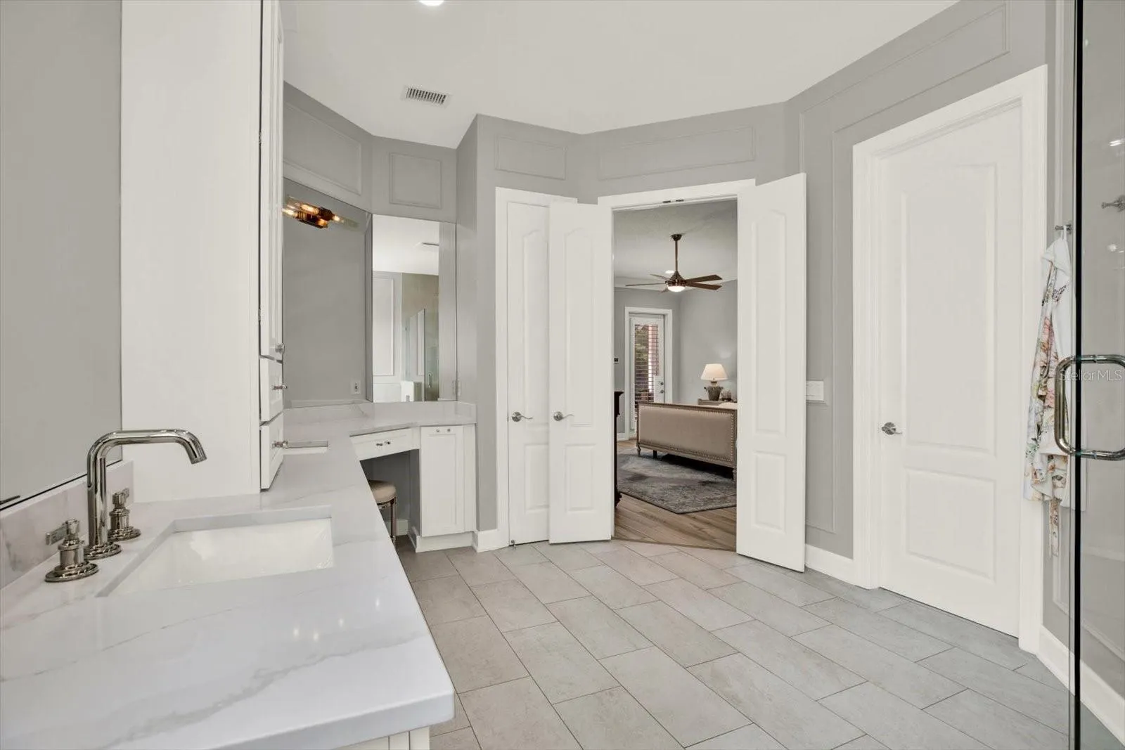 over sized (17x10) Primary Bath with soaker tub, separate shower, and private water closet