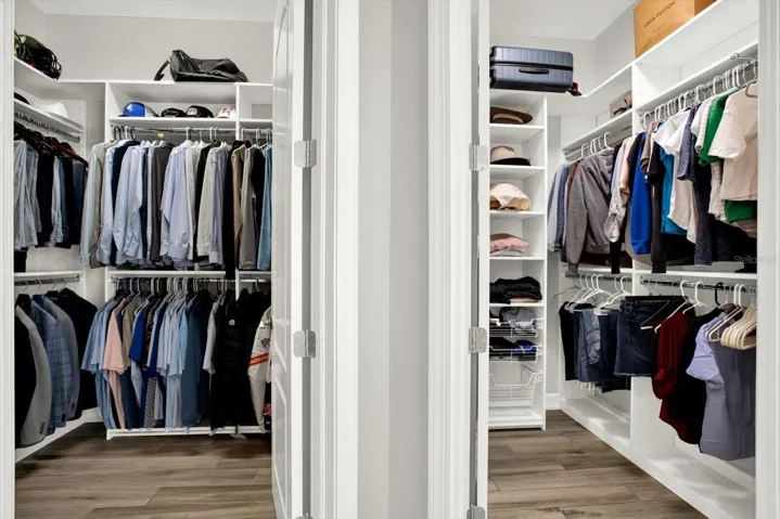 Primary Double closets