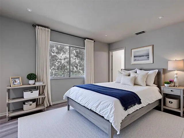 Master bedroom virtually staged
