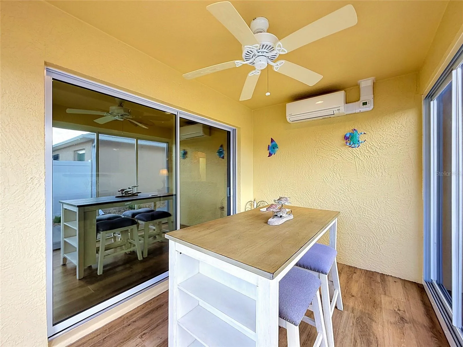 Enclosed lanai with mini-split AC