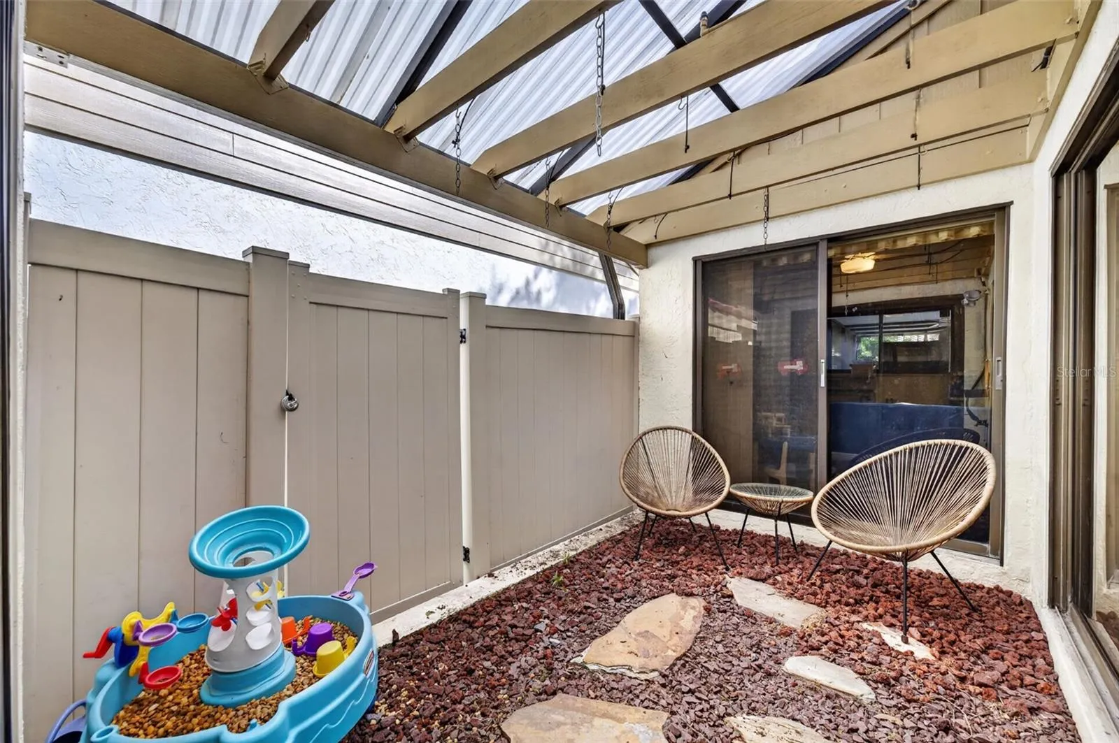 Courtyard off of Kitchen, Dining, Family Room