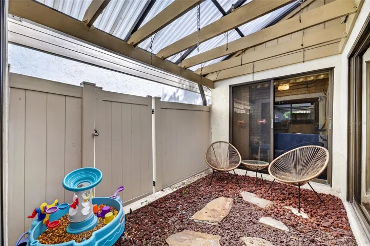Courtyard off of Kitchen, Dining, Family Room