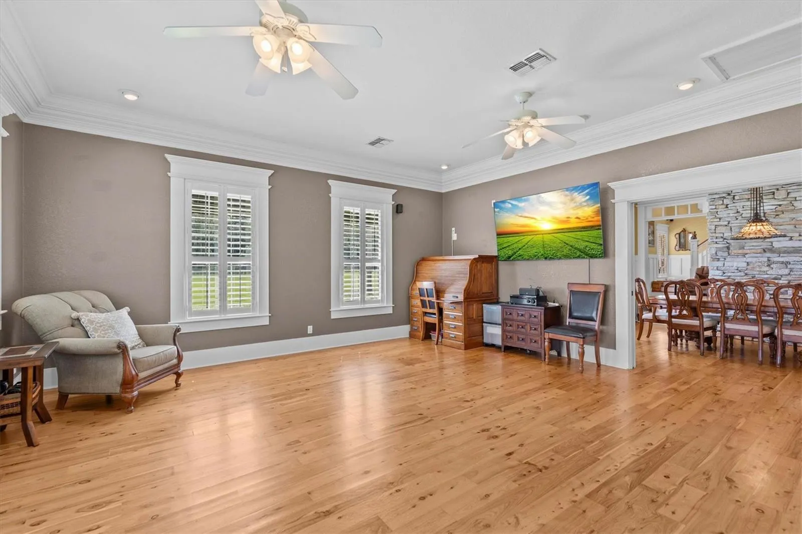 One of the Primary Bedroom Suites Virtually Staged