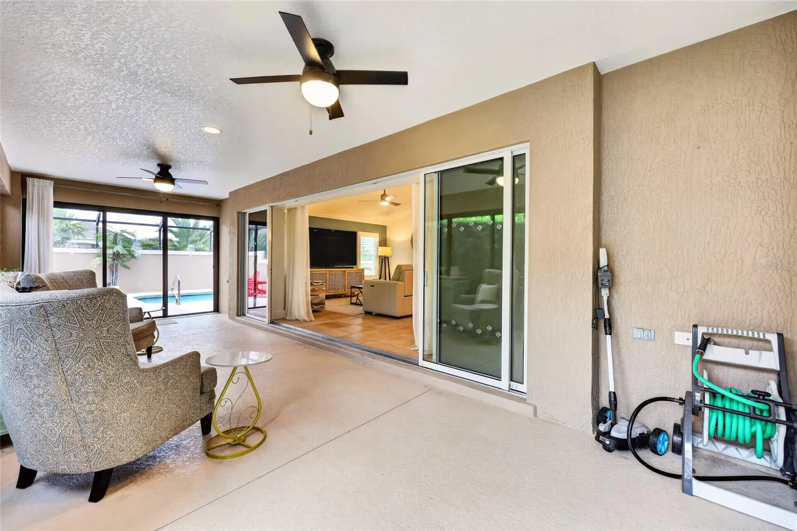 Slide Doors to Living Room