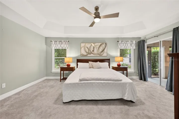 Plantation Shutters and Glass Slider to Florida Room