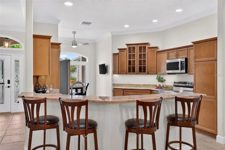 Granite Countertops, Under and Over Cabinet Lighting