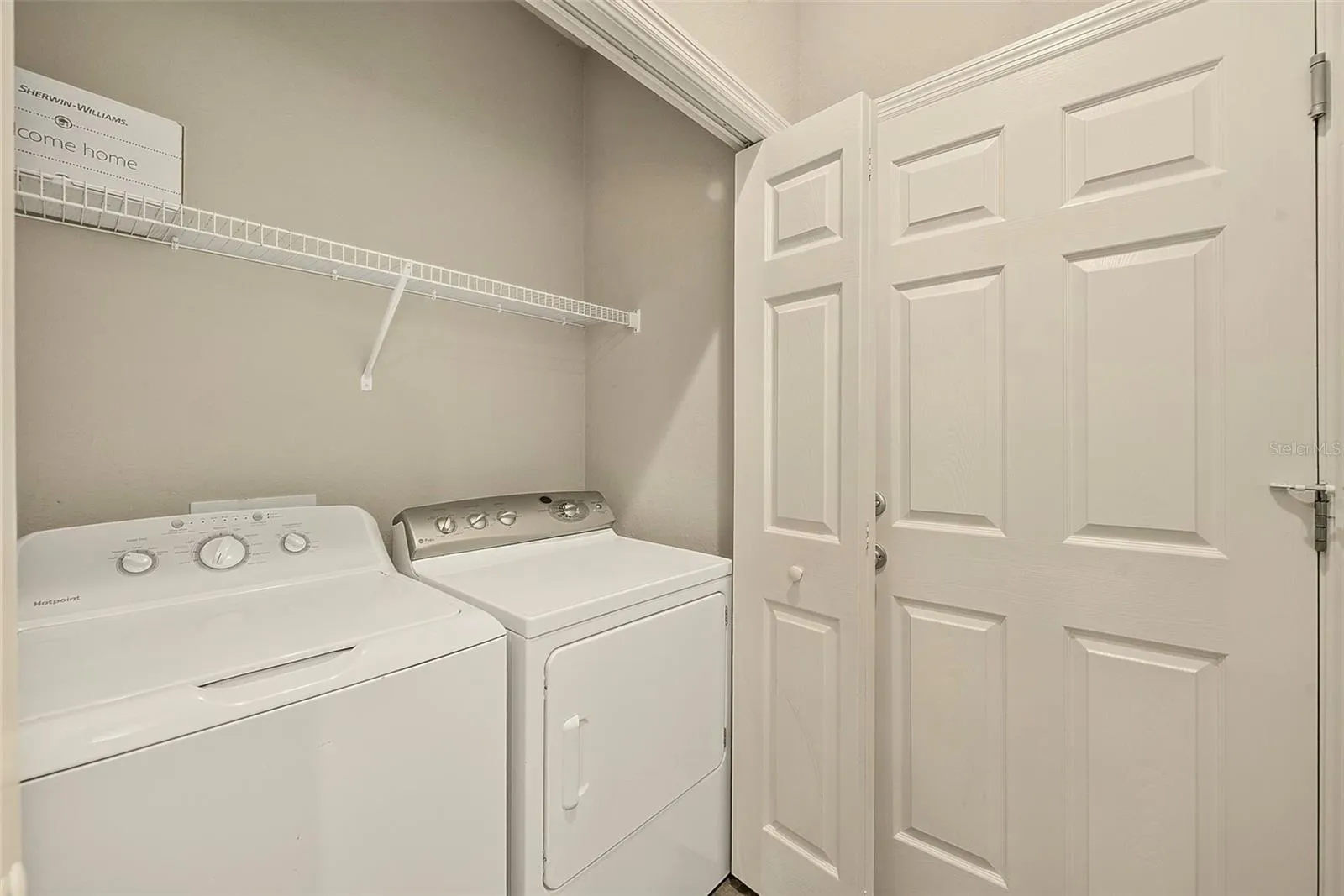 Laundry in kitchen nook