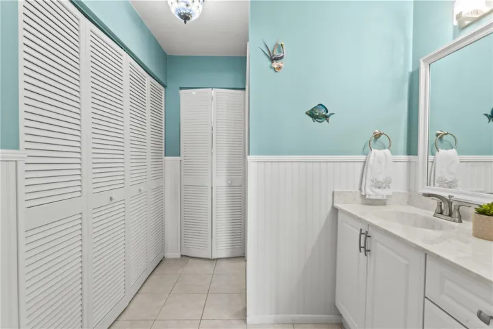 Primary Bathroom with 2 closets
