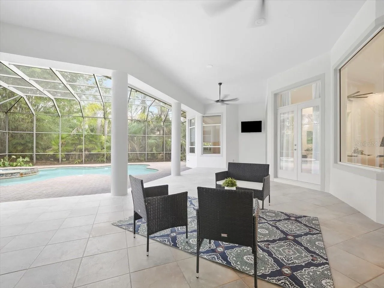 Lots of outdoor covered space
