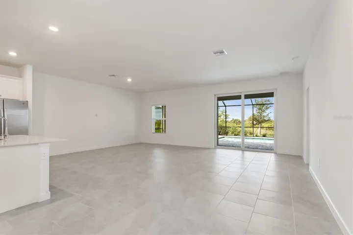 Looking toward living area from dining area