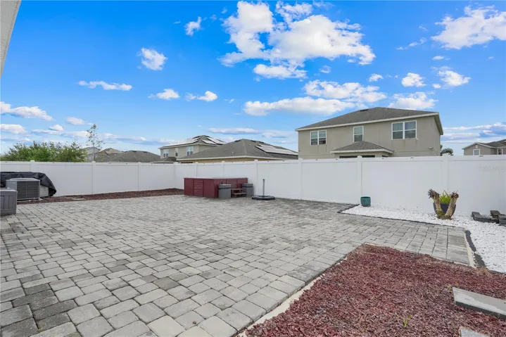 Patio without grass.