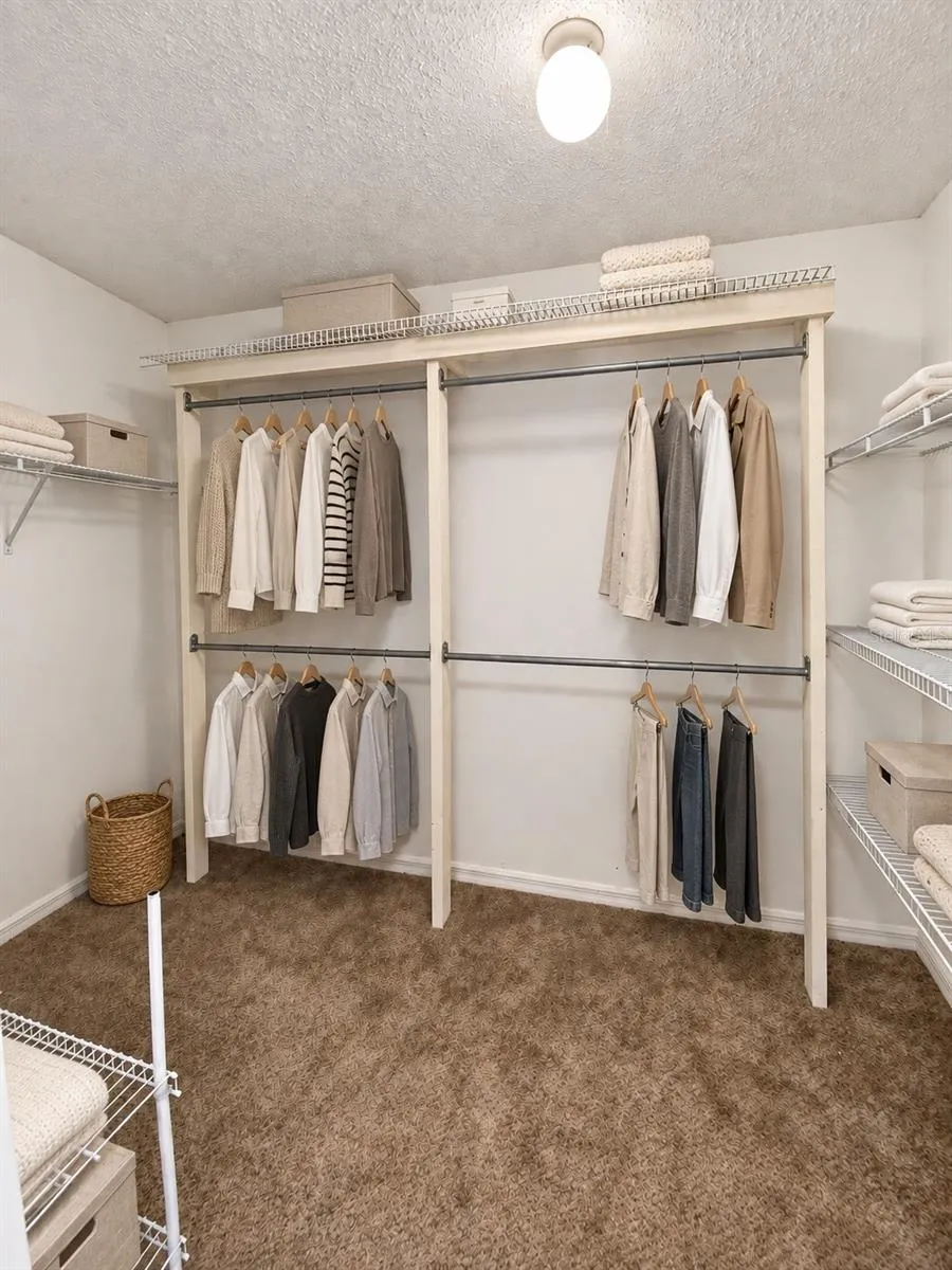 Staged Master Closet