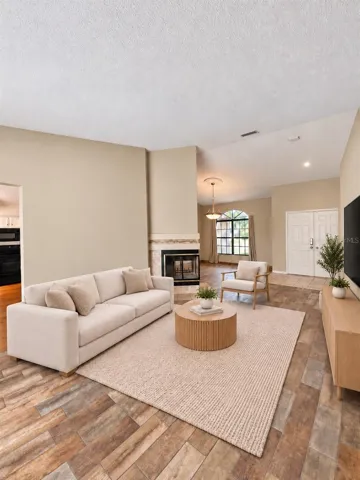 Staged living room