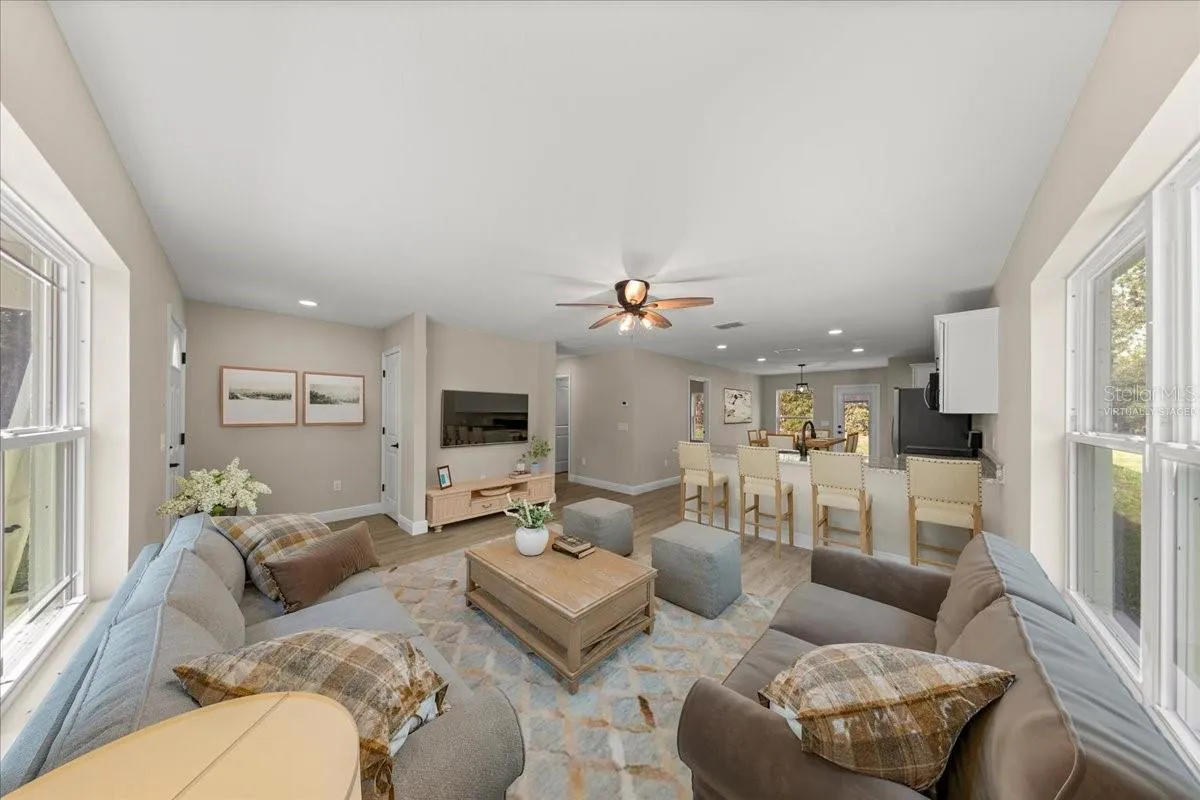 Virtually Staged. Open FLoor Plan