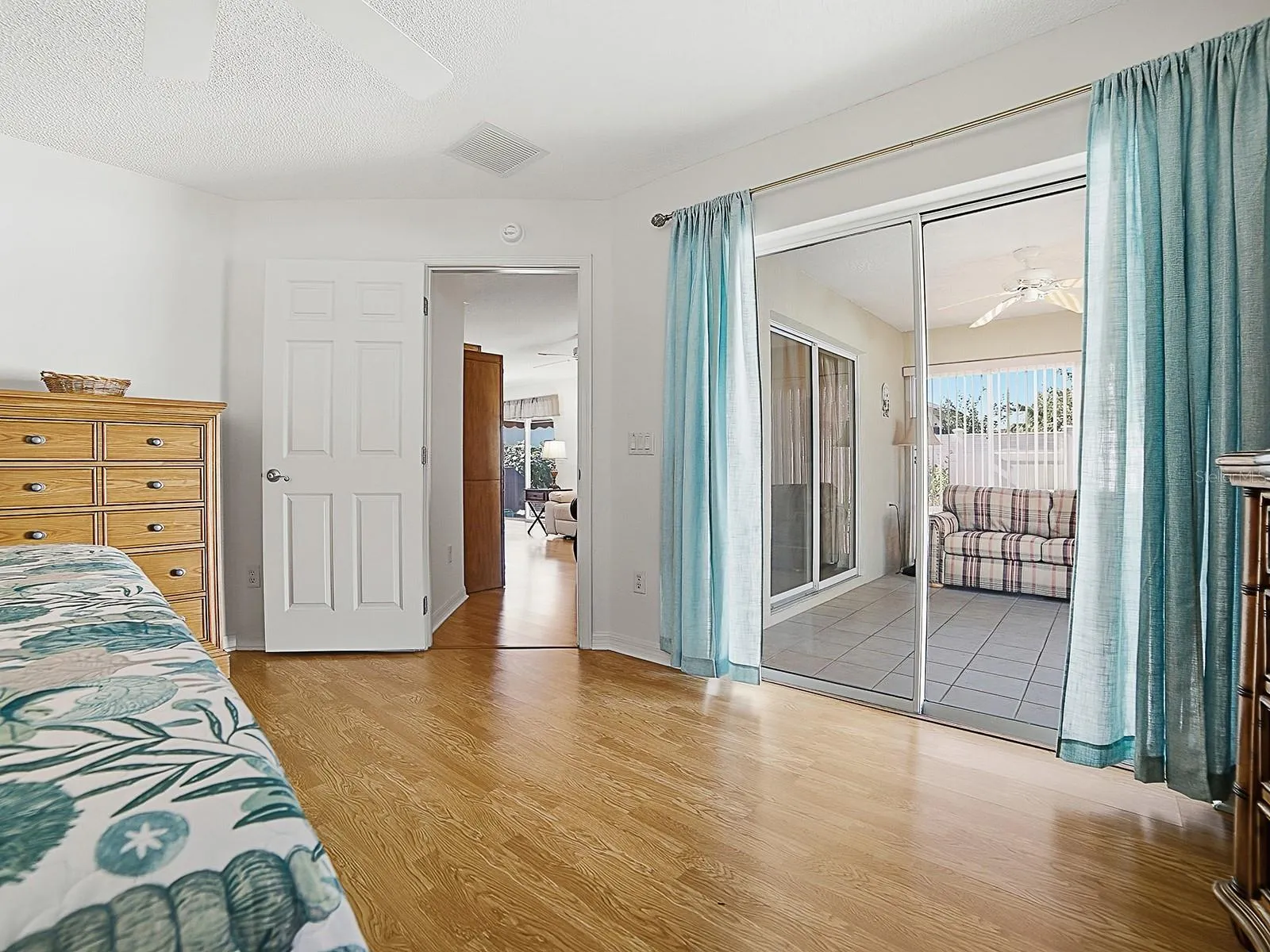Another view to the sliders from the primary bedroom