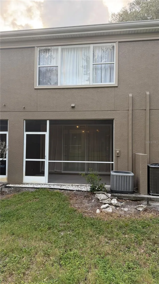 Back of the townhouse