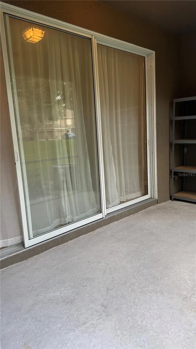 Sliding door to the Porch