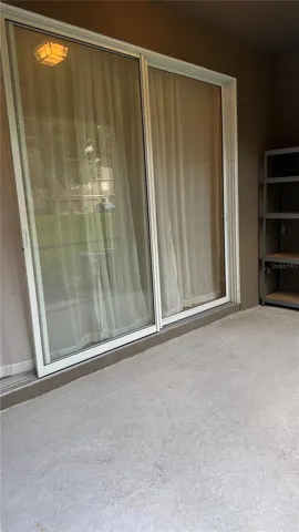 Sliding door to the Porch