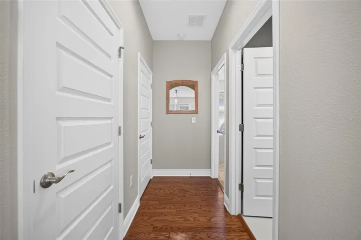 Hall to Middle Bedroom &amp; Bath