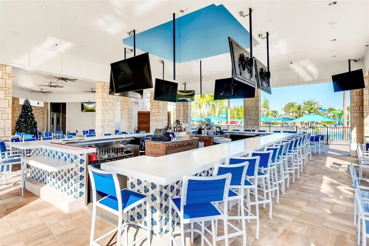 Outside bar by the pool