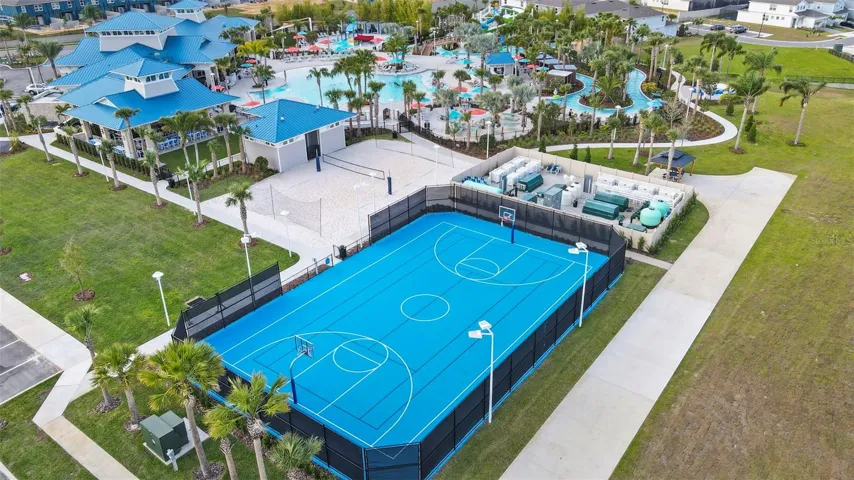 Community tennis court
