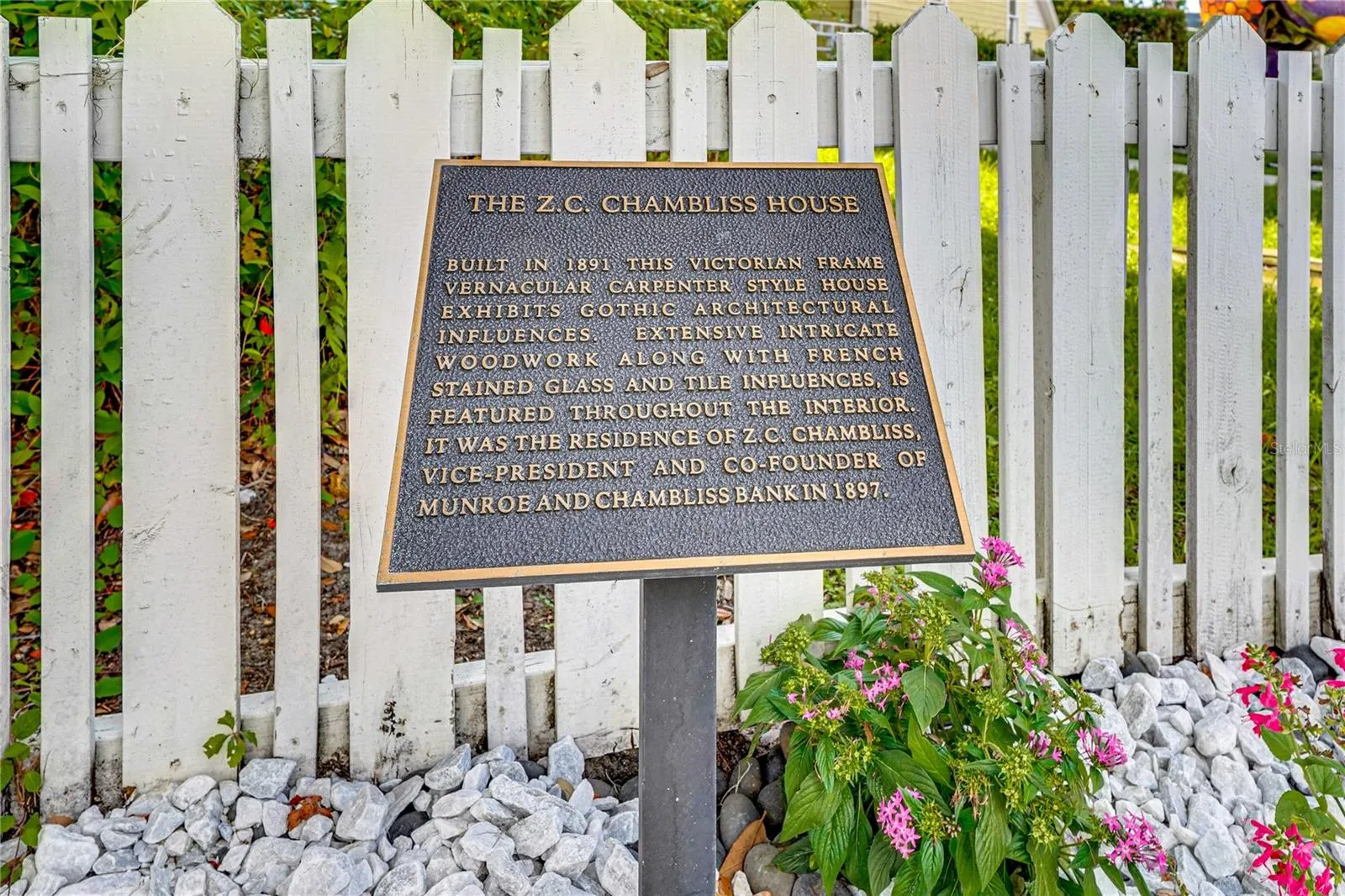 Historic Z.C. Chambliss House Marker