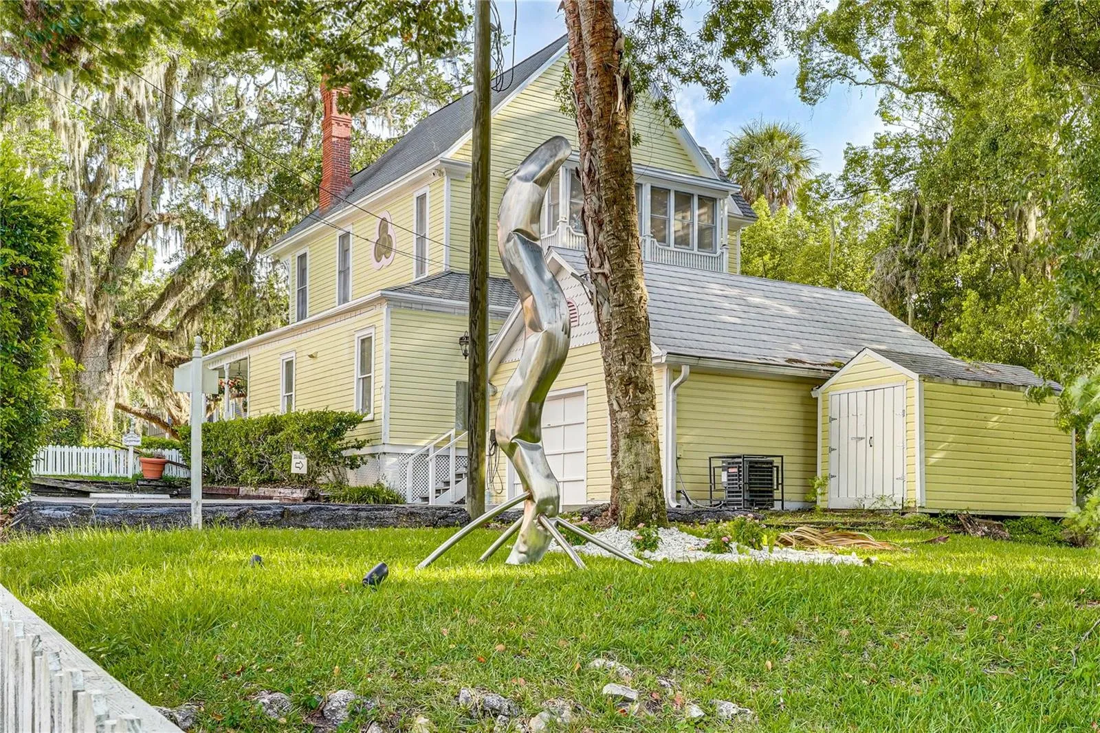 Rear and Side View of Main Home