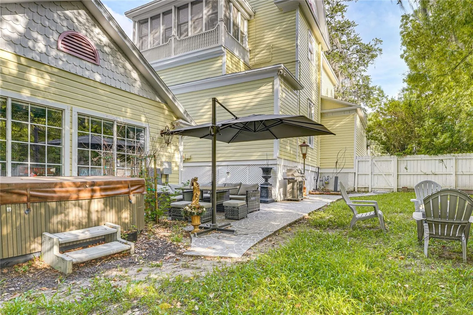 Rear Patio and Side Exterior