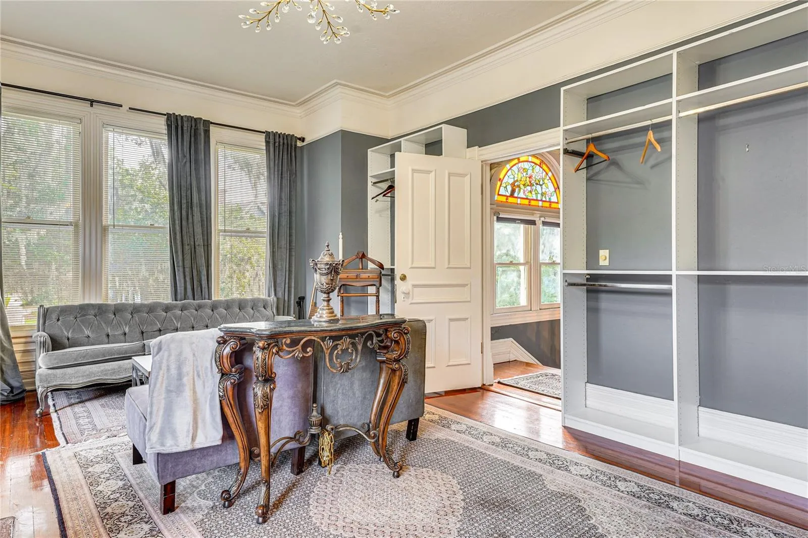 Sitting Room with Desk and Exterior Access