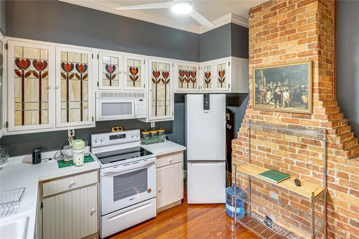Second Kitchen with Exposed Brick Detail