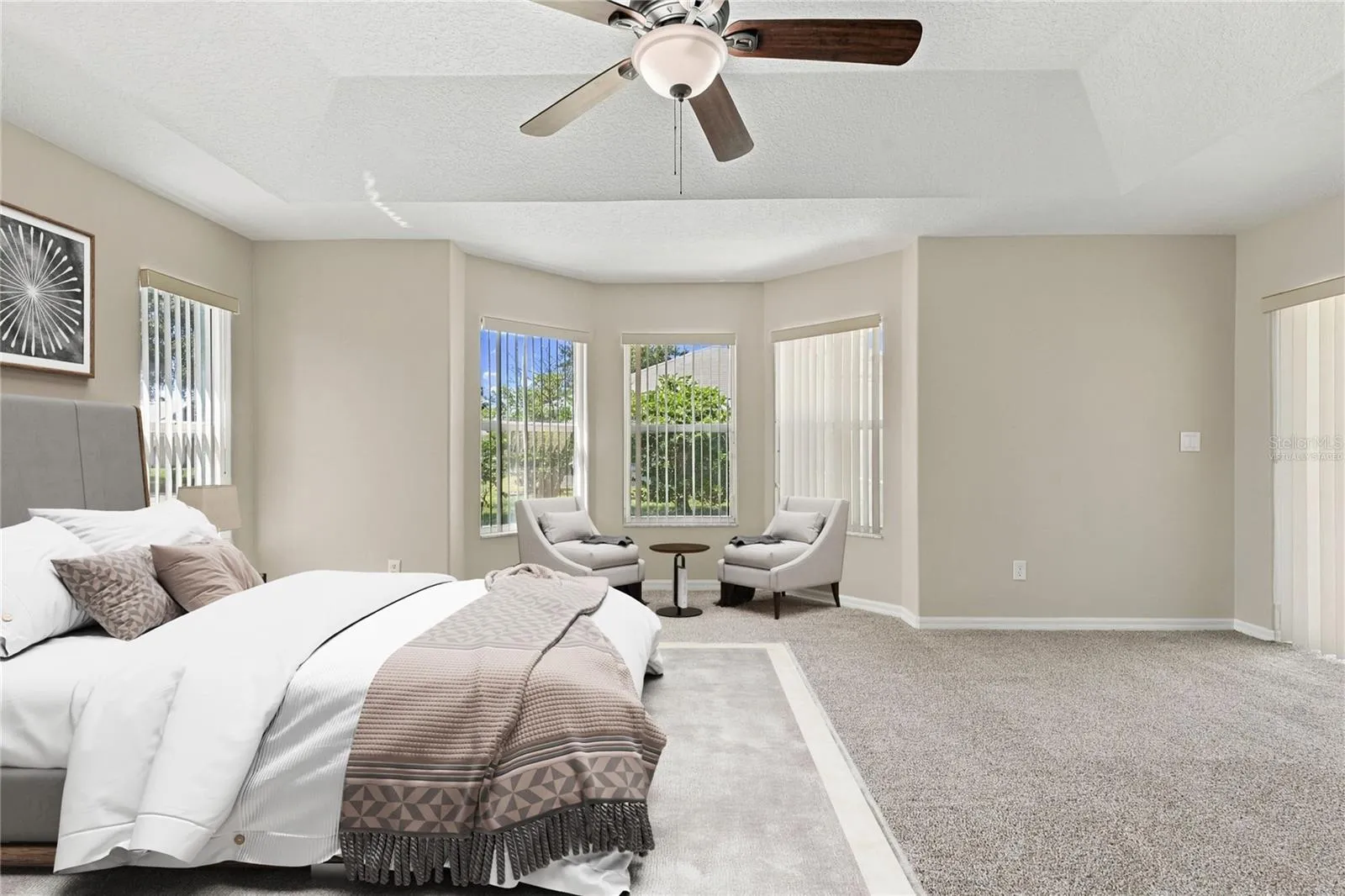 Primary Suite - Bedroom (Virtually Staged)