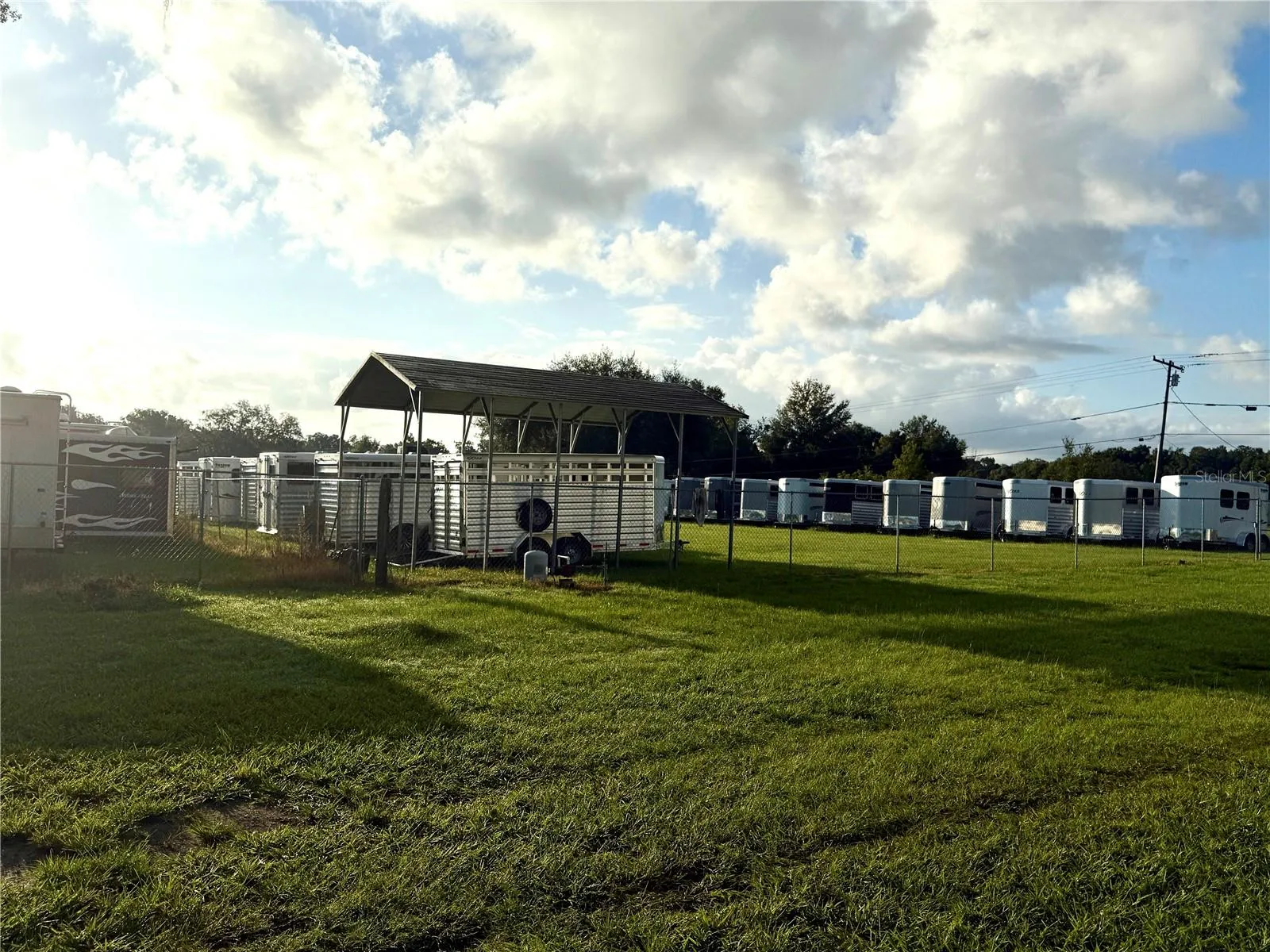 Trailer storage area