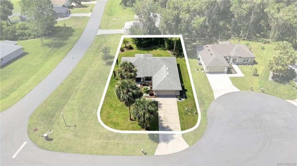 Homesite is a .33-acre corner lot on a Cul-de-Sac