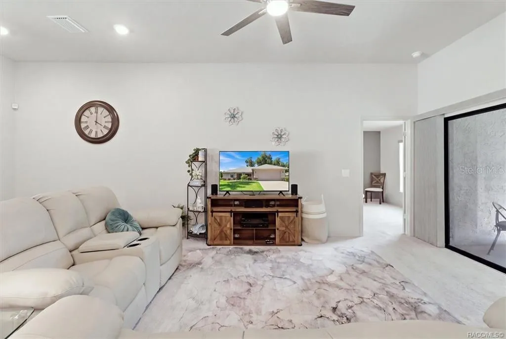 Master Bedroom is Off the Living Room