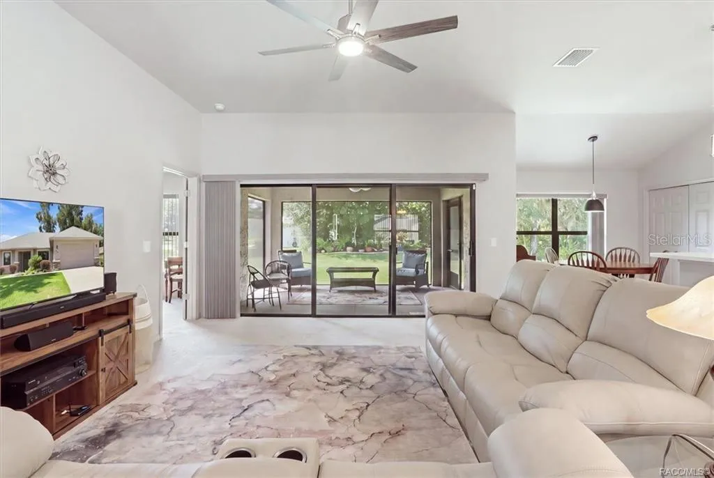 Living Room w/ 10ft Ceilings