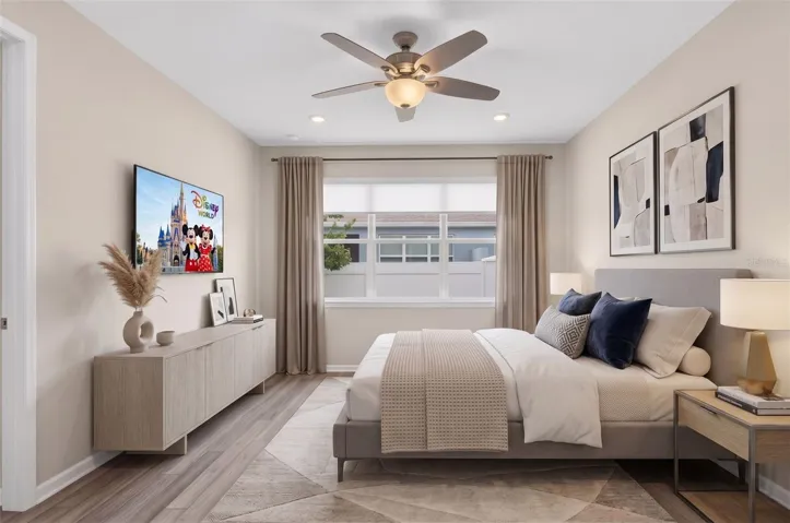 PRIMARY BEDROOM STAGED