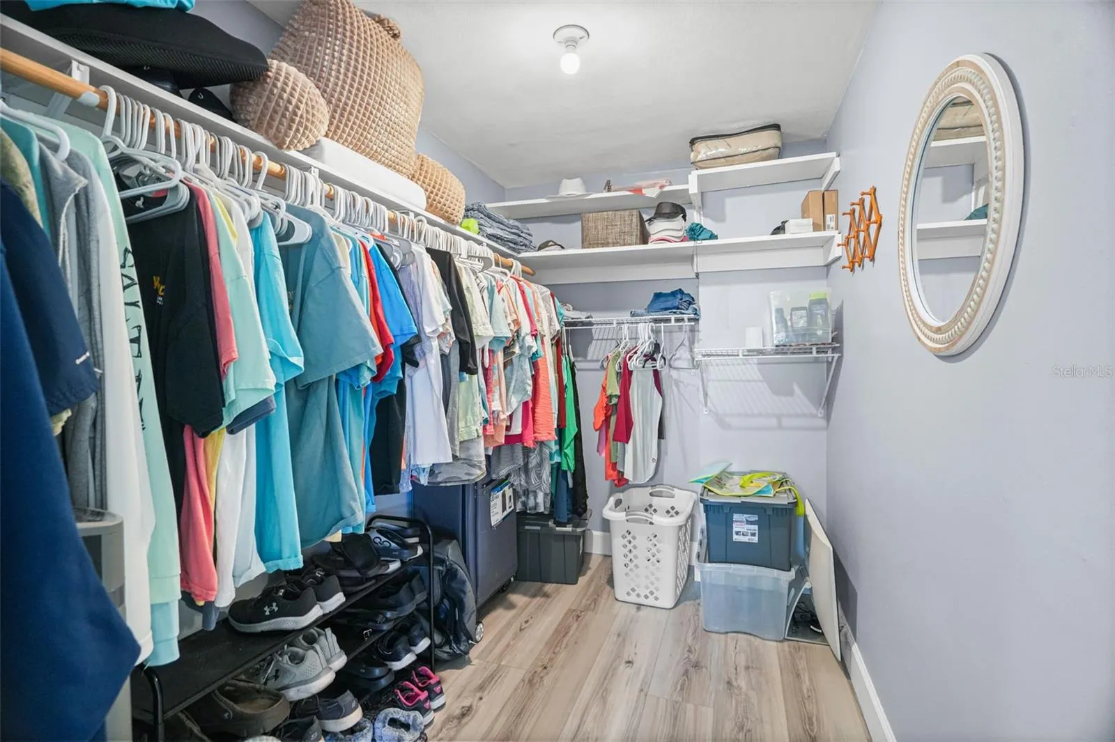 Primary walk-in closet
