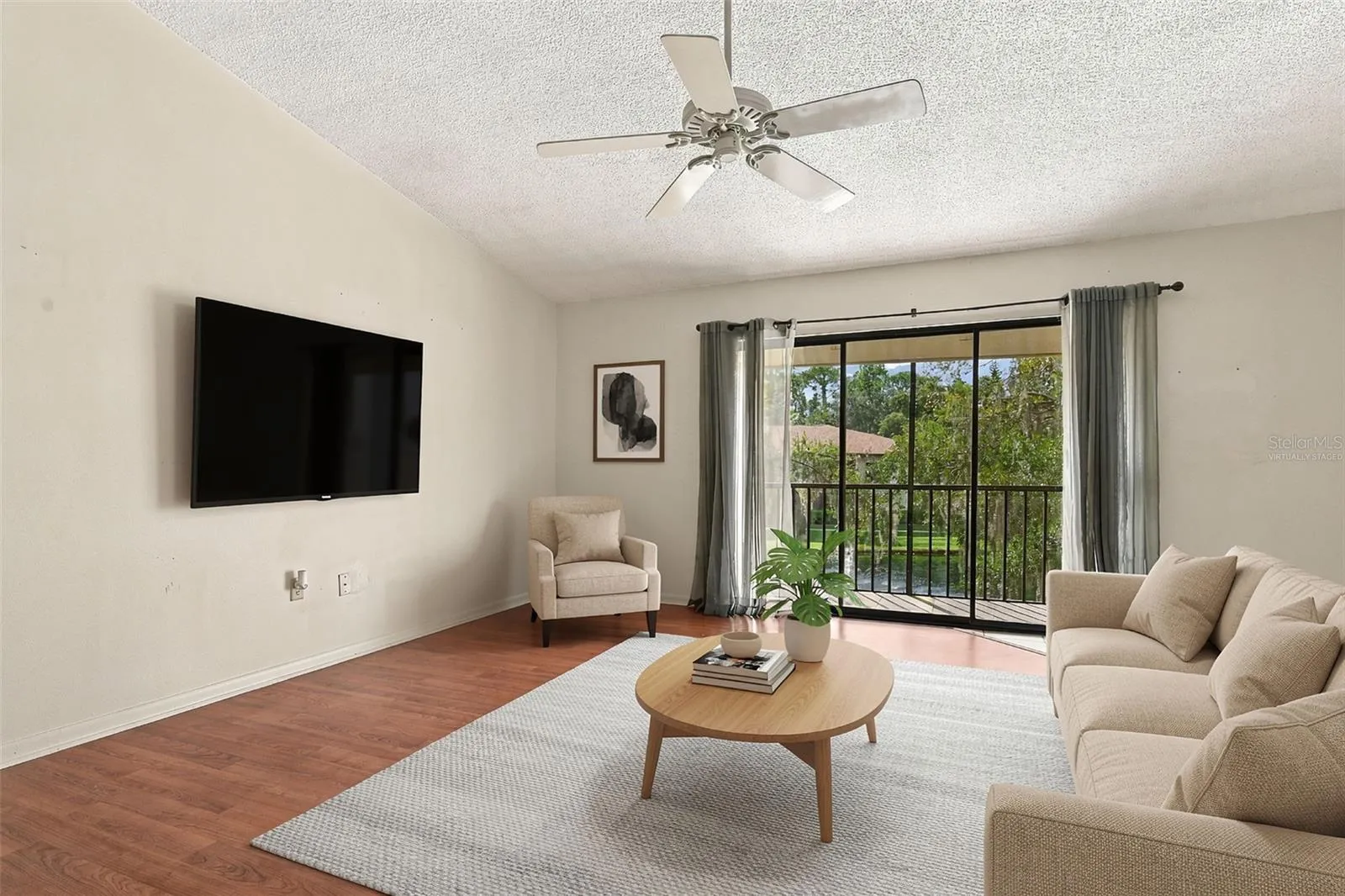 Living Room virtually staged