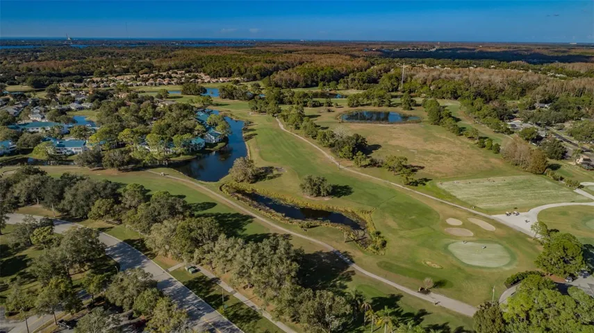 aerial of Lansbrook Golf Course