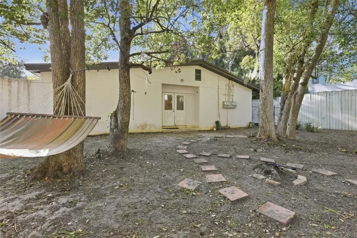 Semi-private courtyard off the side of the condo