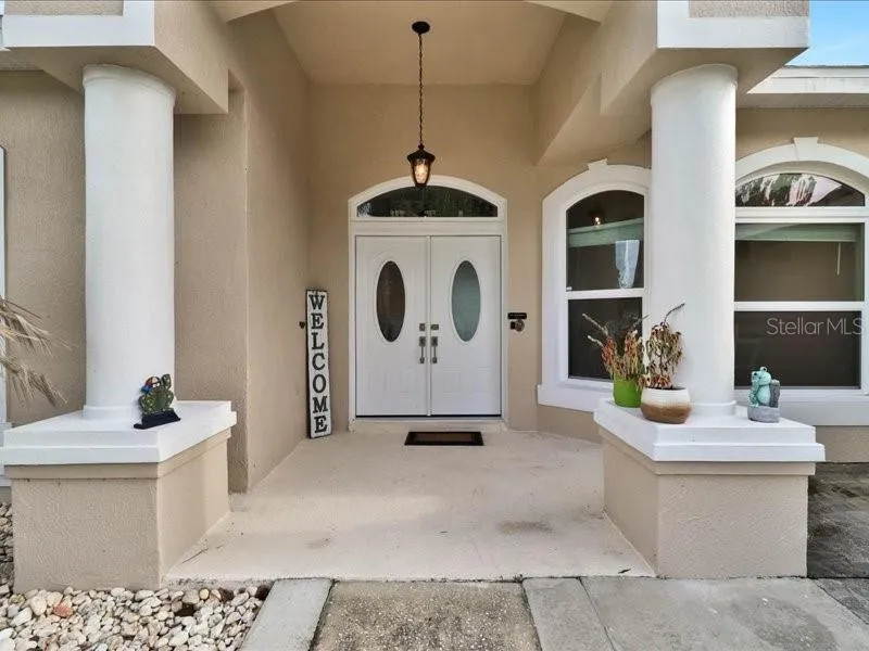 Front Door with plenty of space for sitting space