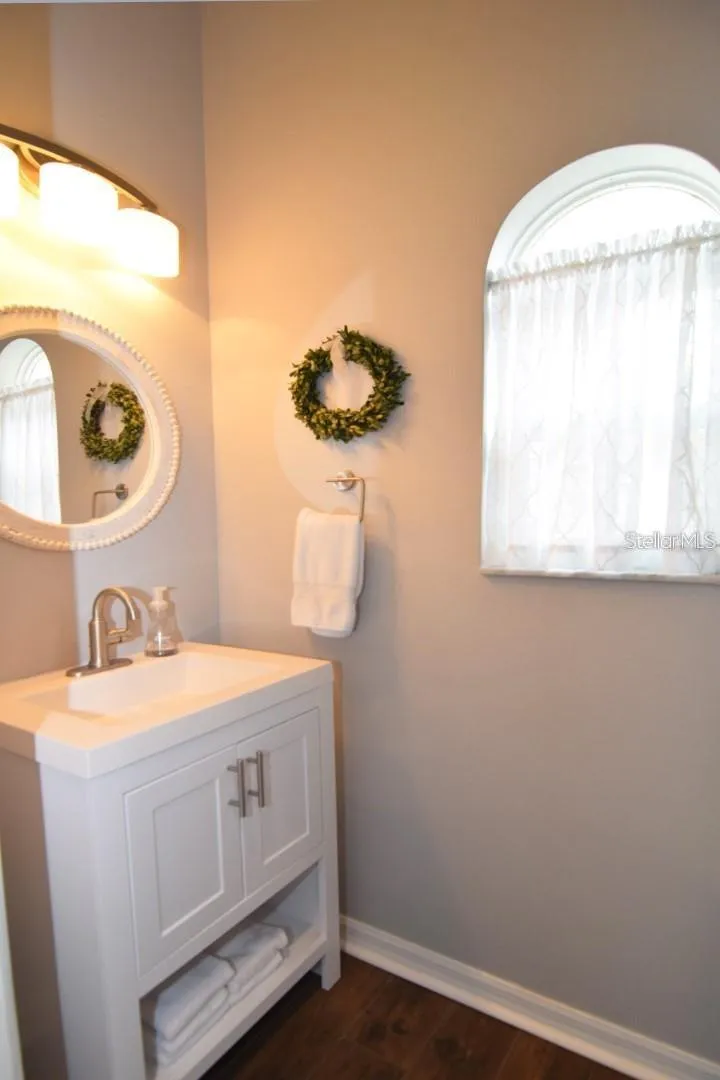Half bath on first floor