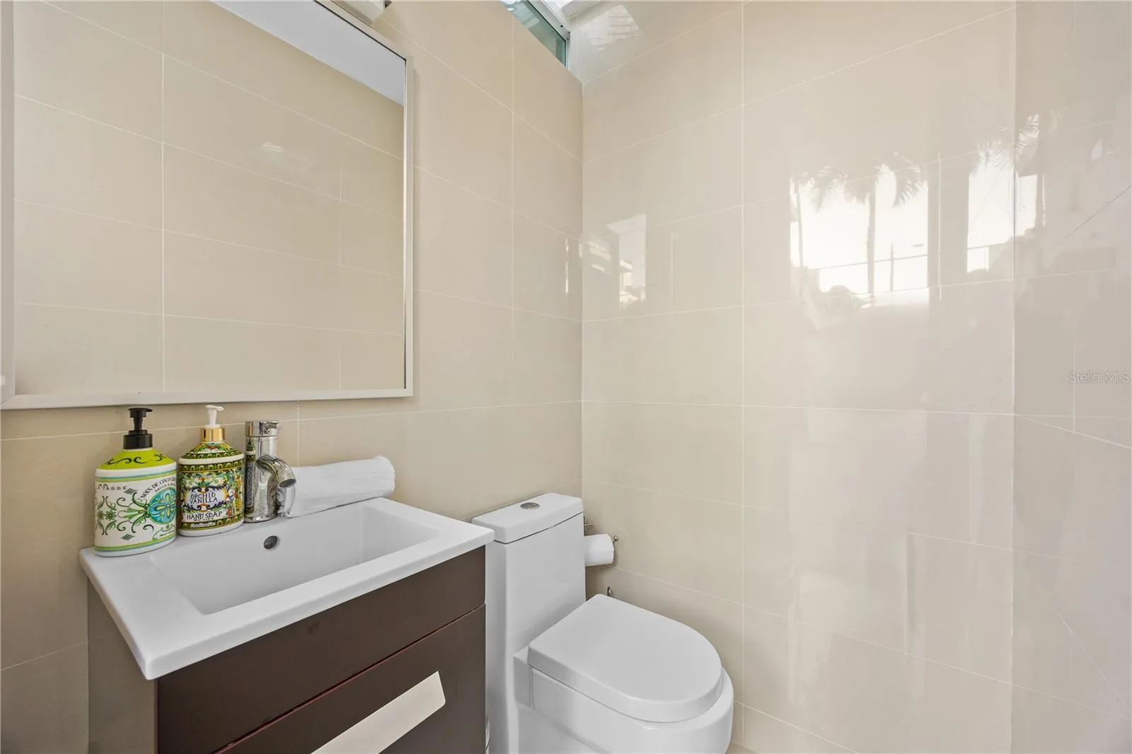 Outdoor guest bathroom