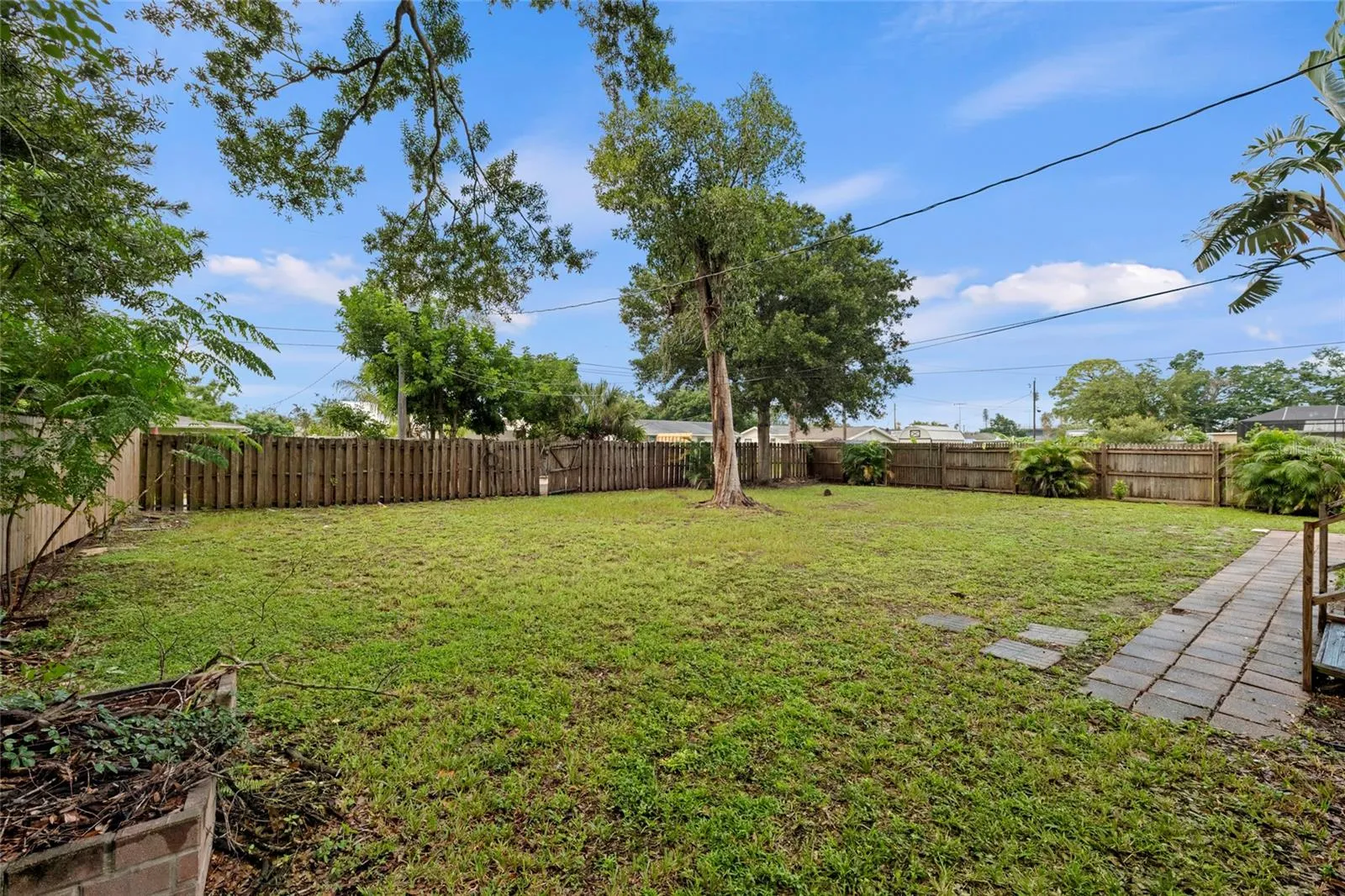 Fenced in Backyard
